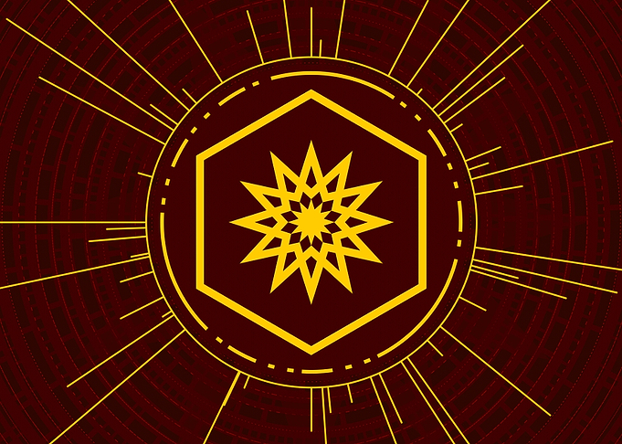 Yellow Glyph Mandala Rune