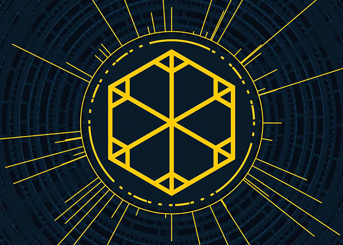 Gold Sacred Geometry Glyph