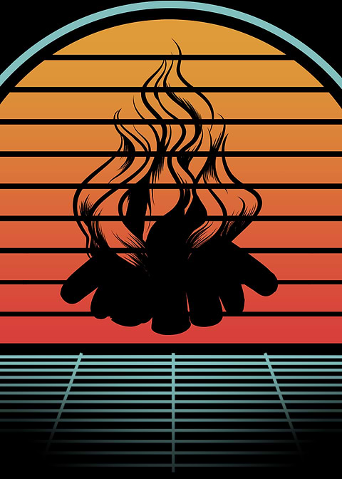 Campfire Camper Synthwave