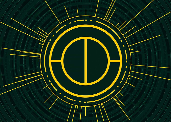 Yellow Glyph Mandala Rune