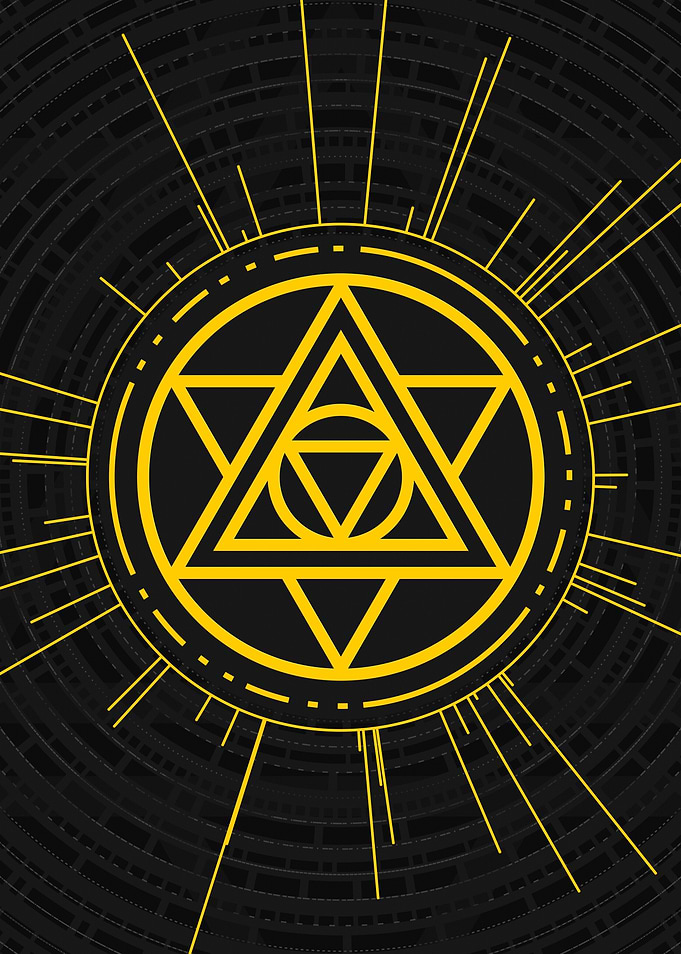 Yellow Gold Magic Glyph