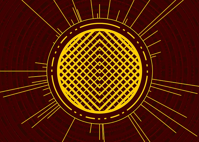 Gold Glyph Mandala Rune
