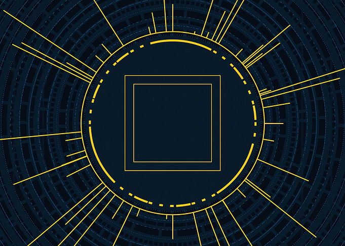 Gold Sacred Geometry Glyph