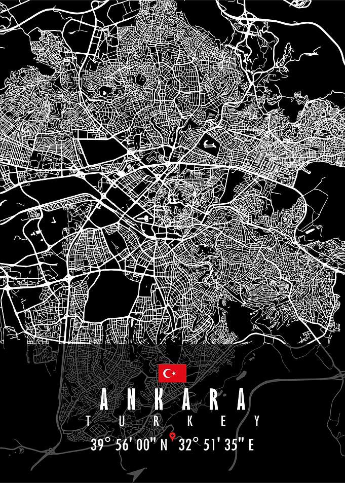 Ankara Map Turkey
