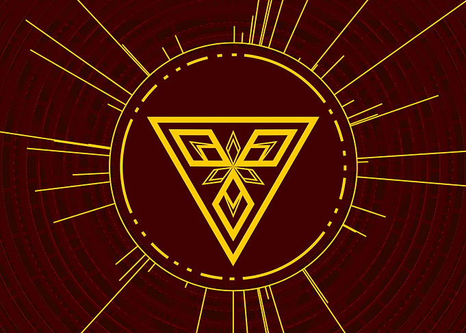 Yellow Glyph Mandala Rune