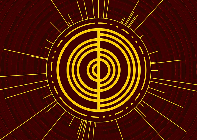 Gold Glyph Mandala Rune
