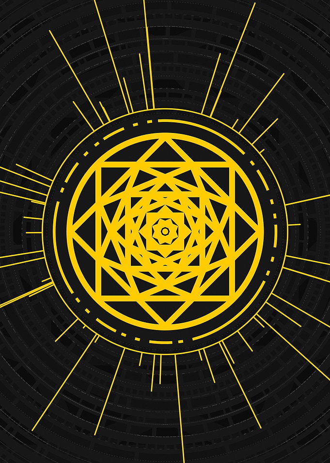Yellow Gold Magic Glyph