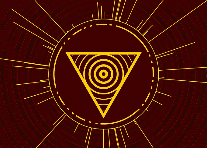 Yellow Glyph Mandala Rune