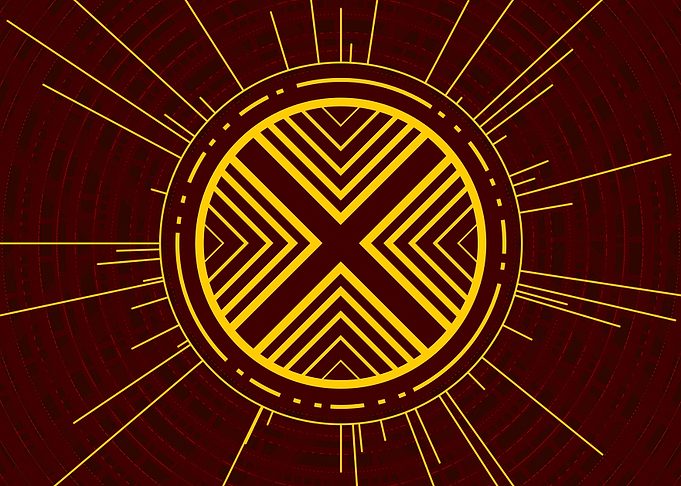 Yellow Glyph Mandala Rune