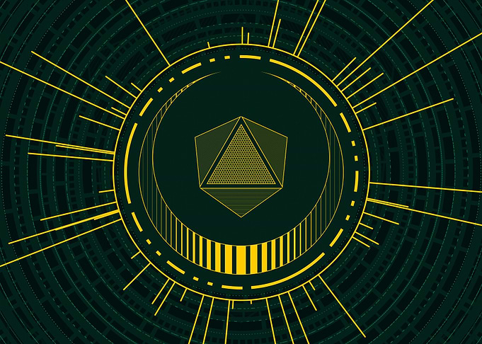 Gold Sacred Geometry Glyph