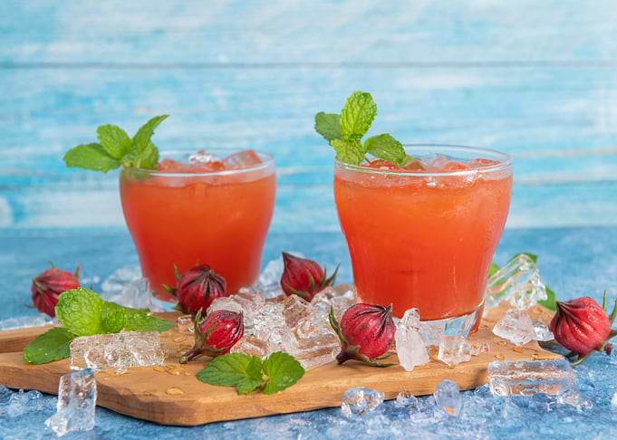 Roselle tea from Caribbean
