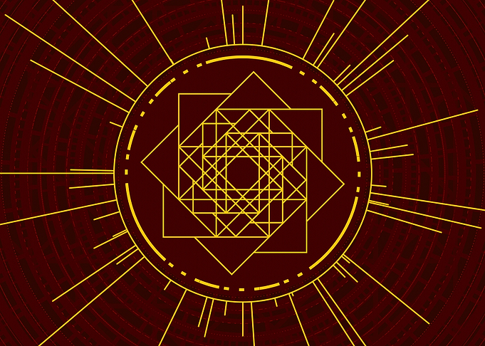 Yellow Gold Magic Glyph