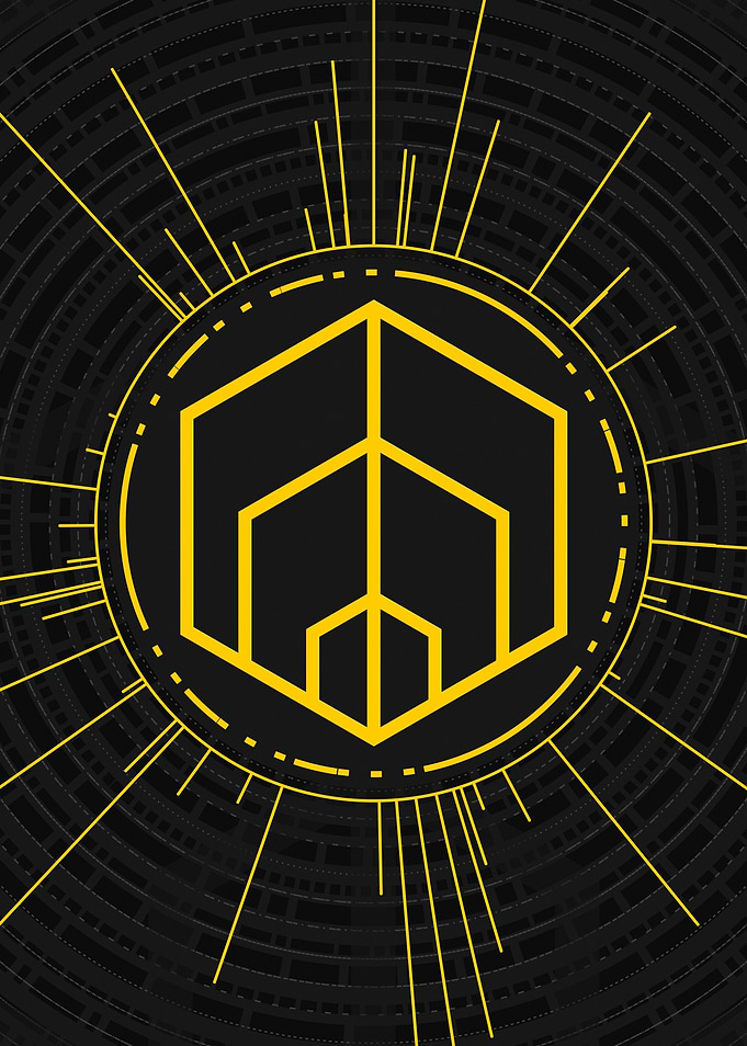 Yellow Glyph Mandala Rune