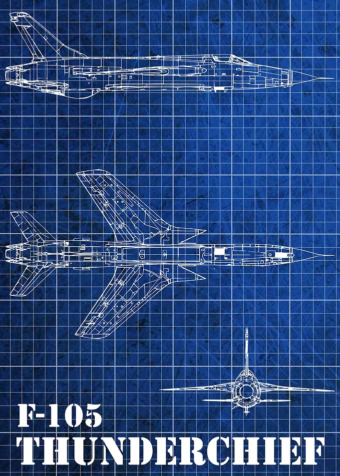 Blueprint F105Thunderchief