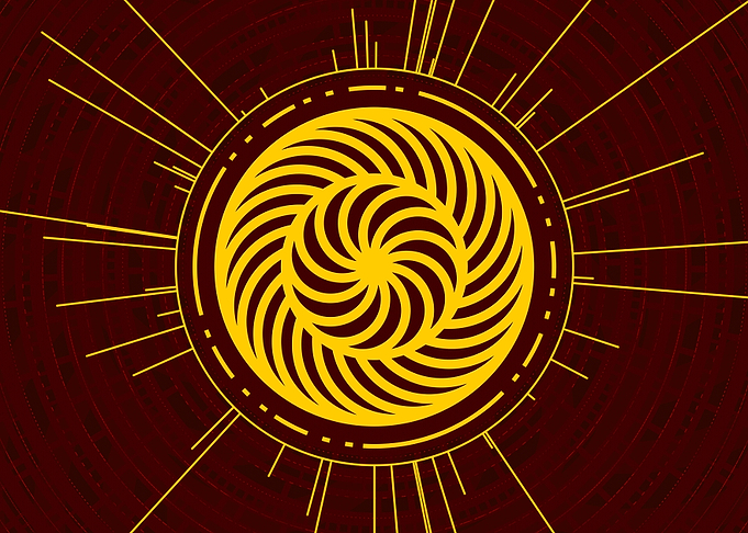 Gold Glyph Mandala Rune