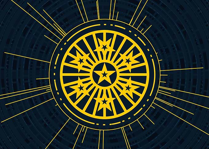 Yellow Gold Magic Circle