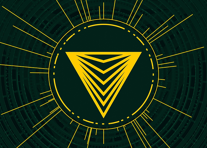 Gold Geometric Glyph Rune