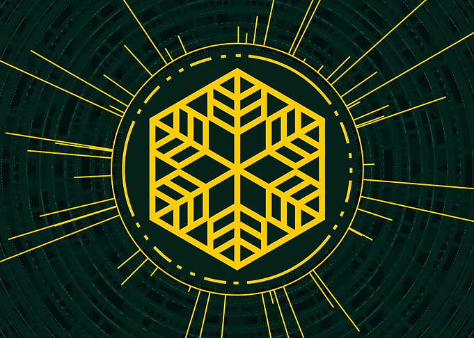 Gold Sacred Geometry Glyph