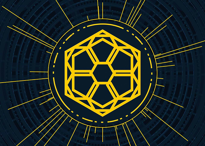 Gold Sacred Geometry Glyph