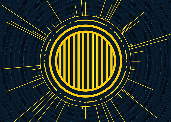 Yellow Glyph Mandala Rune