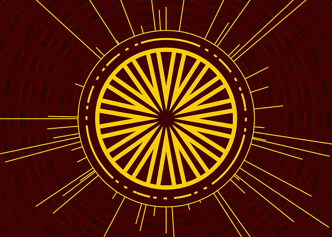 Gold Glyph Mandala Rune