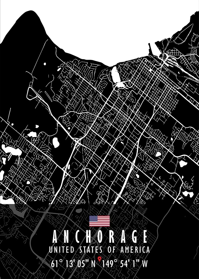 Anchorage Map USA