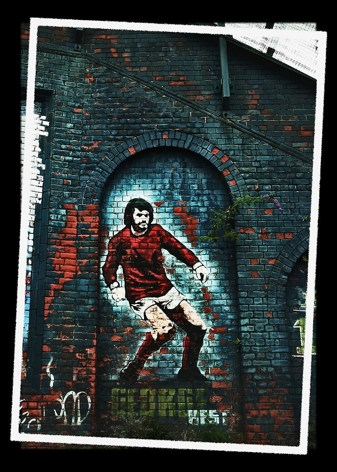 George Best Mural Graffiti