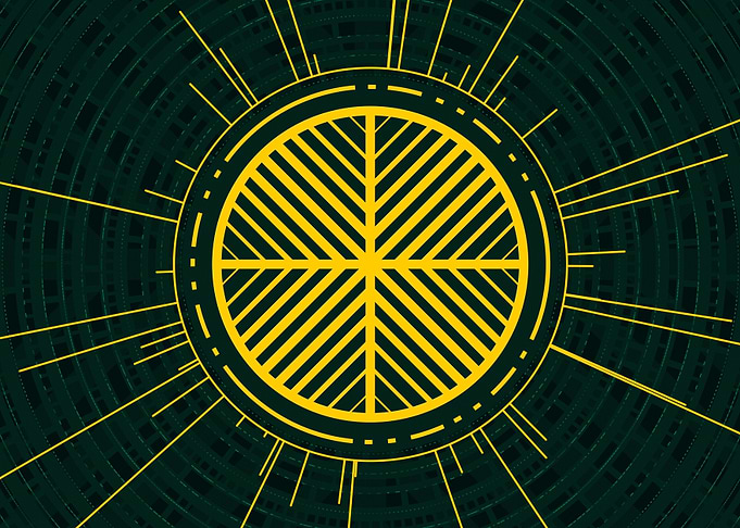 Yellow Gold Magic Circle