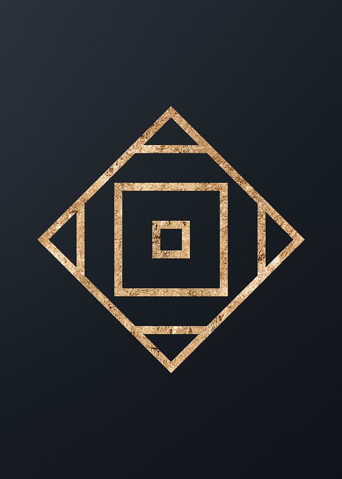 Gold Glyph Mandala Rune