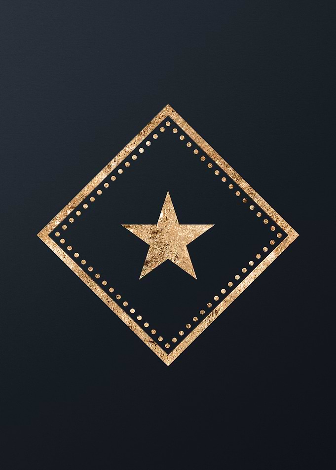 Gold Sacred Geometry Glyph