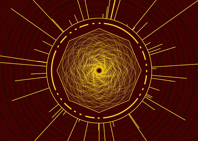Yellow Glyph Mandala Rune