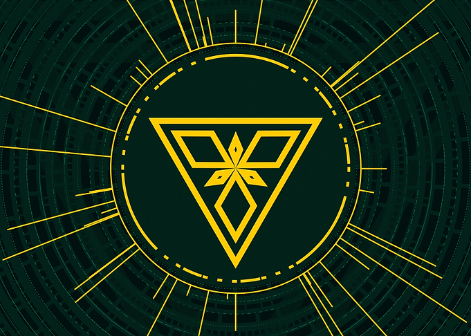 Gold Geometric Glyph Rune