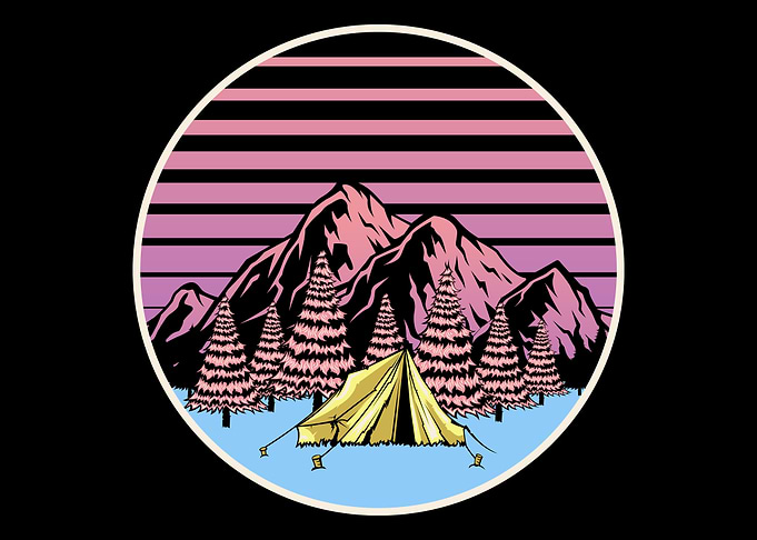Camping Retro Camper Tent