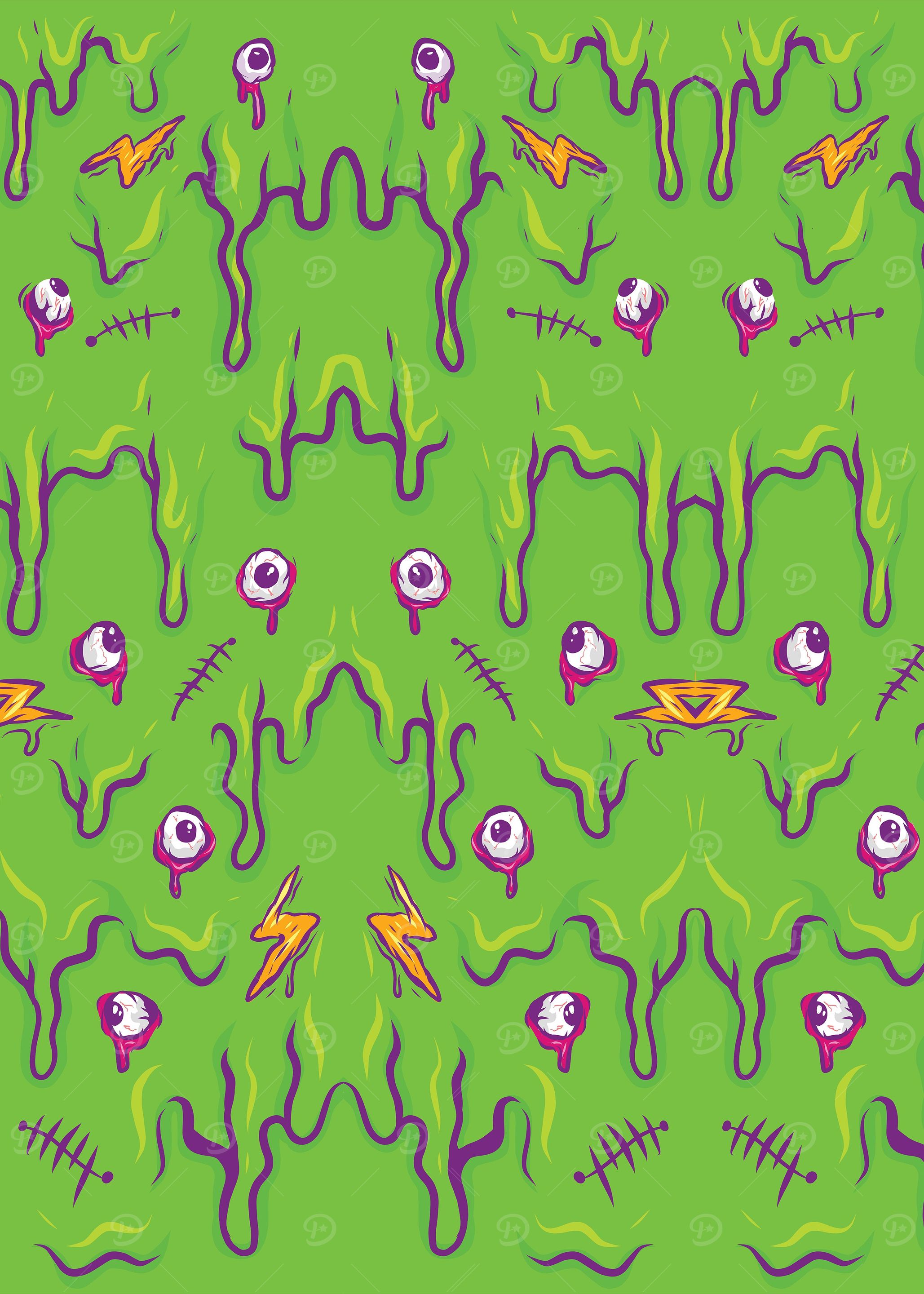 Melted Green Pattern