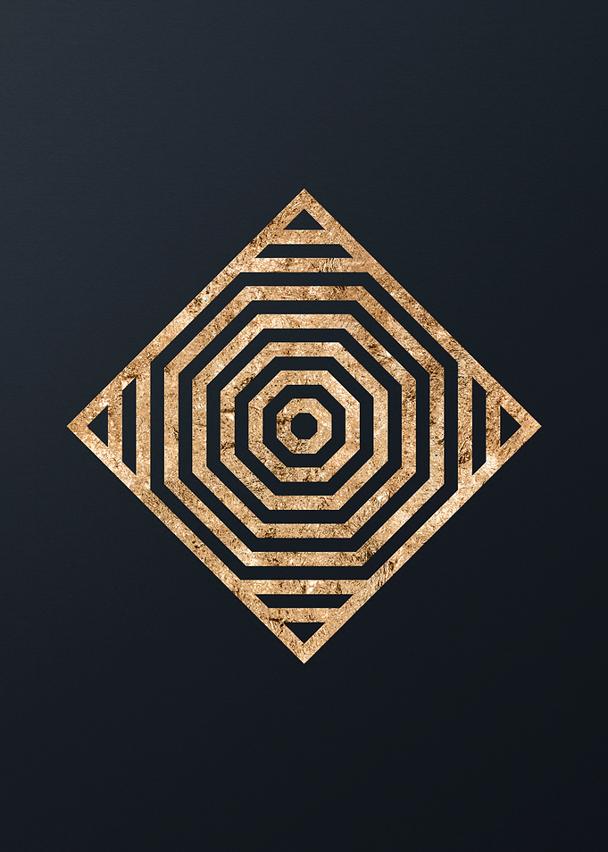 Gold Glyph Mandala Rune