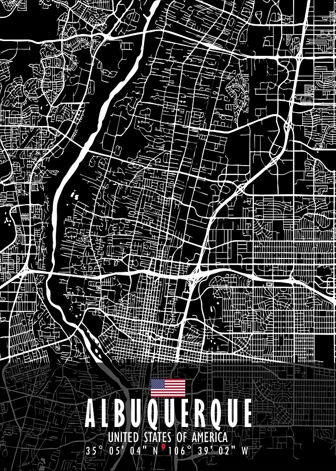 Albuquerque Map USA