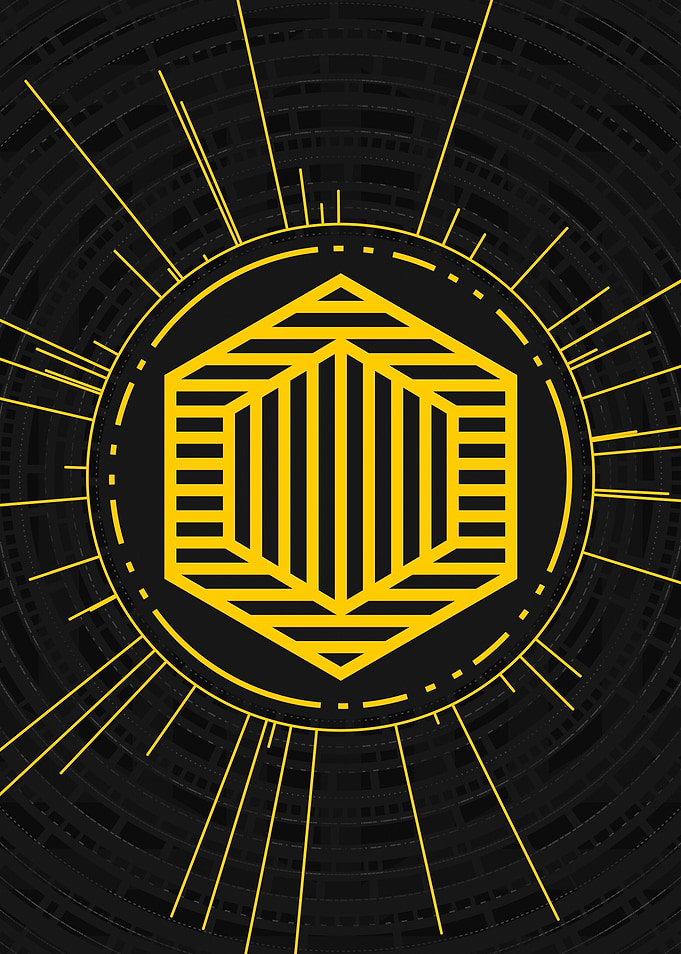 Gold Glyph Mandala Rune