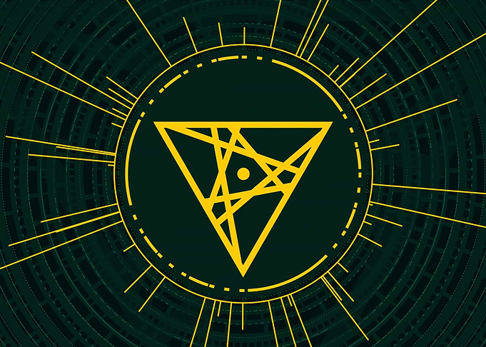 Yellow Glyph Mandala Rune