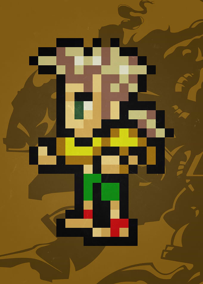 FF VI Gau Pixel Sprite