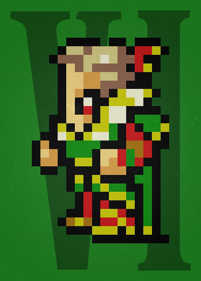 FF VI Kefka Pixel Sprite