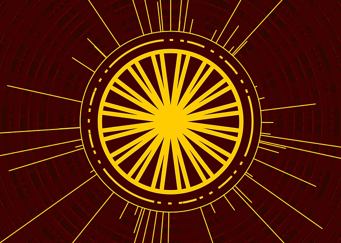 Yellow Glyph Mandala Rune