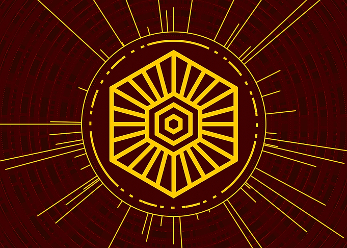 Yellow Glyph Mandala Rune