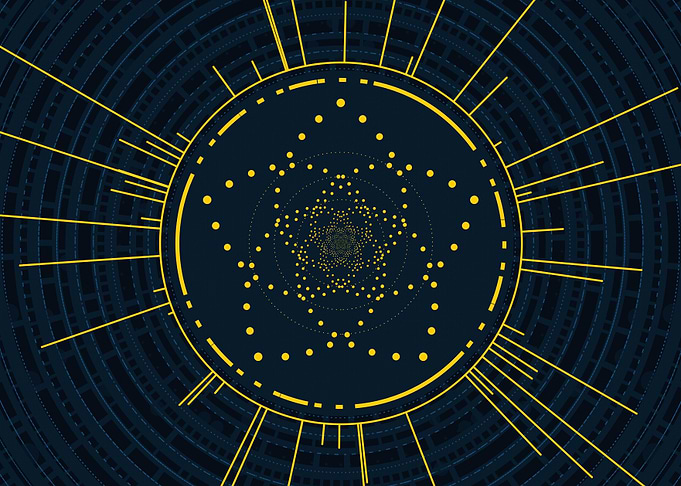 Gold Sacred Geometry Glyph