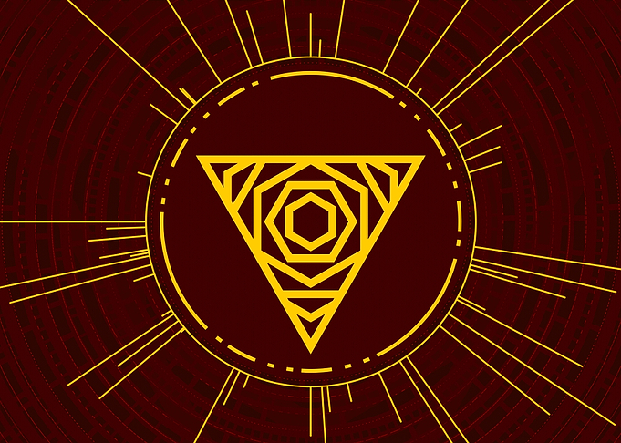 Gold Glyph Mandala Rune