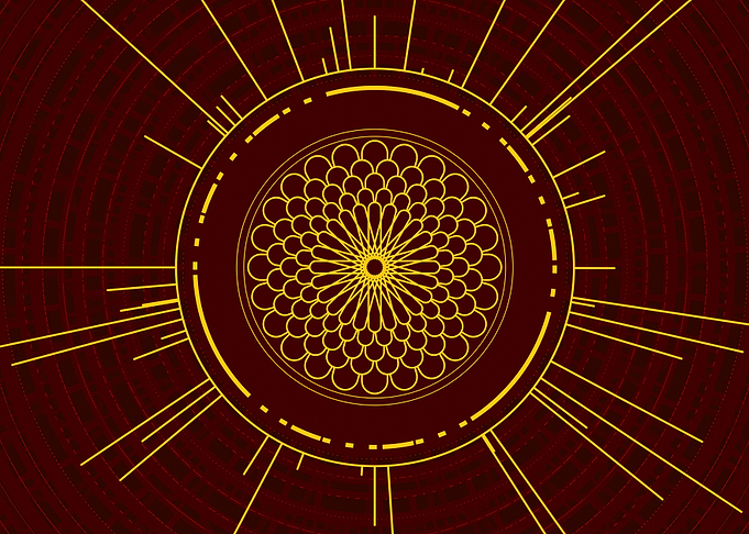 Yellow Gold Magic Glyph