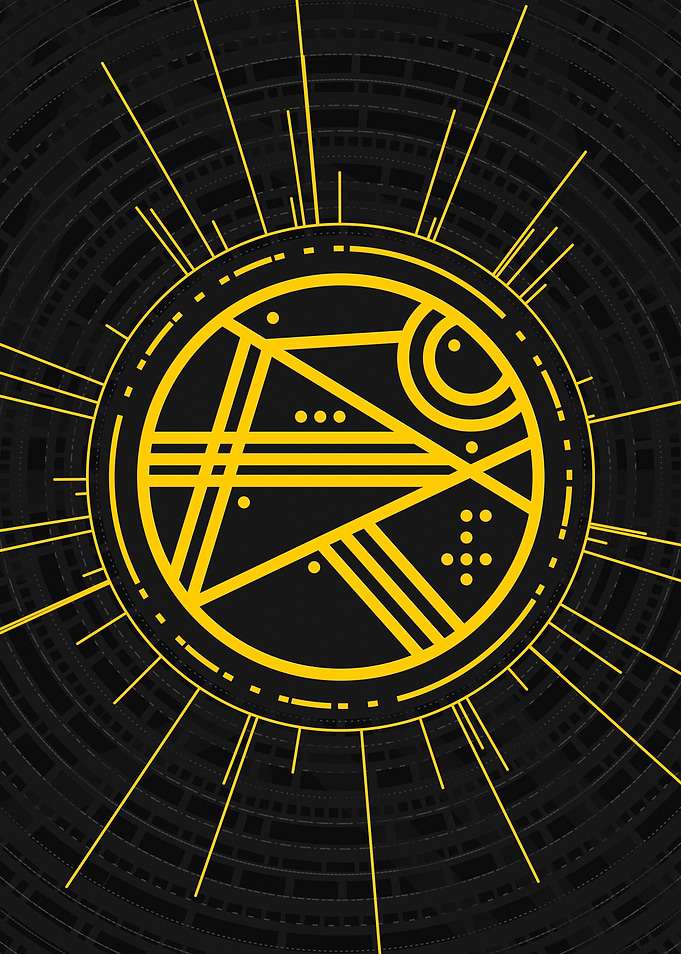 Yellow Gold Magic Glyph