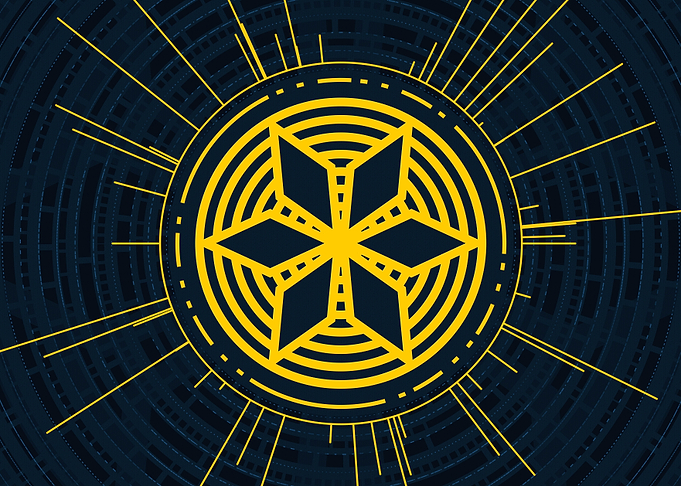 Gold Geometric Glyph Rune