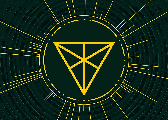 Gold Geometric Glyph Rune