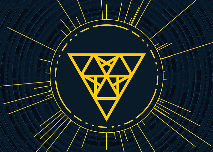 Gold Sacred Geometry Glyph