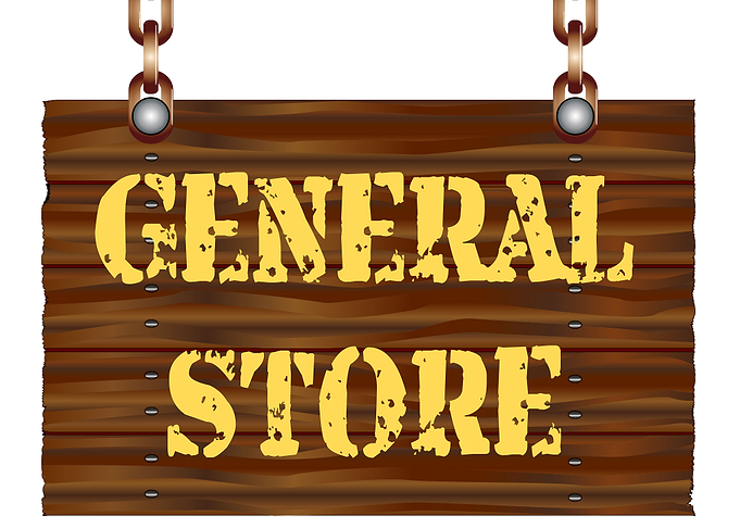 Wooden Store Sign